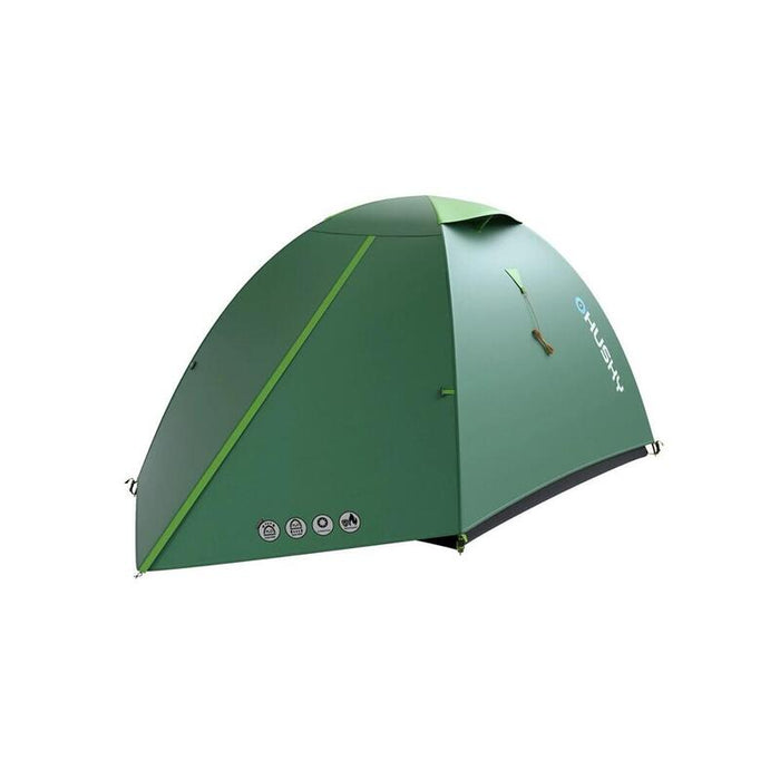 Tienda De Campaña Turística Husky Bizam 2 Plus Para 2 Personas, 145 X 290 X 120 Cm, 3,6 Kg, Color Verde.