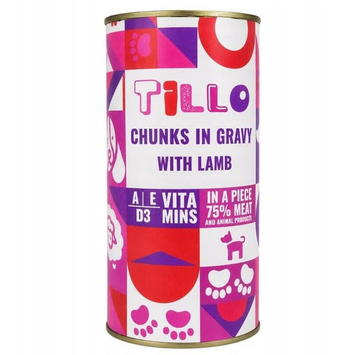 Tillo Trozos En Salsa Z Jagniecina Comida Húmeda Para Perros 1250g
