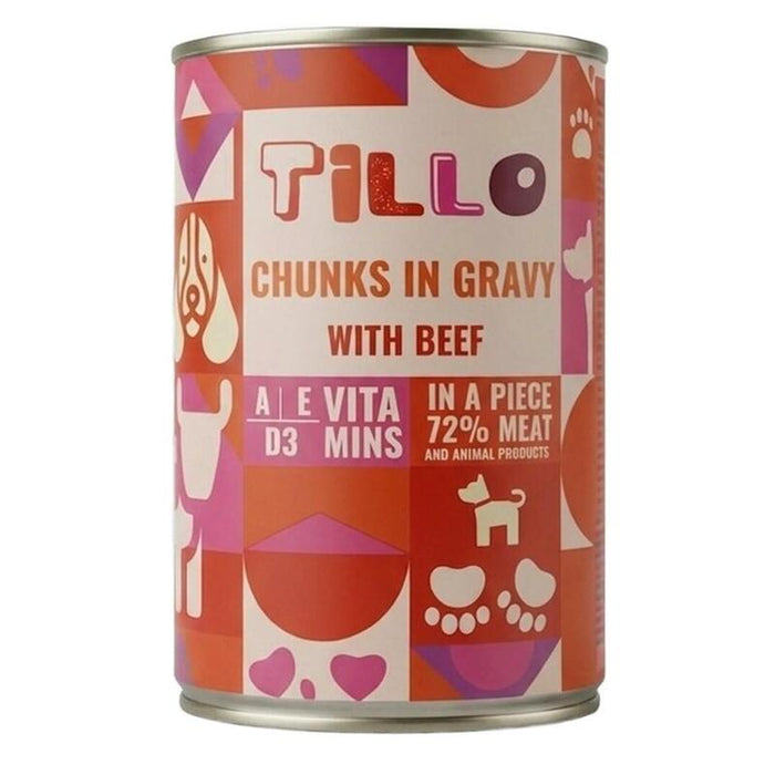 Tillo Trozos En Salsa Z Wolowina Comida Húmeda Para Perros 415g