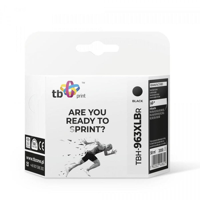 Tinta Compatible Hp Officejet    Pro 9020 Tbh-963xlbr Bk
