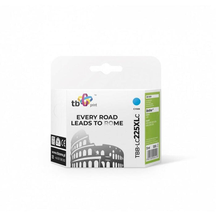 Tinta Compatible Para Brother Lc225xl Tbb-Lc225xlc Cy