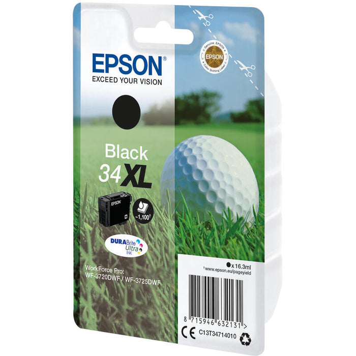 Tinta Original Epson T3471 Negro Xl Wf3720/3720dnf/ Golf
