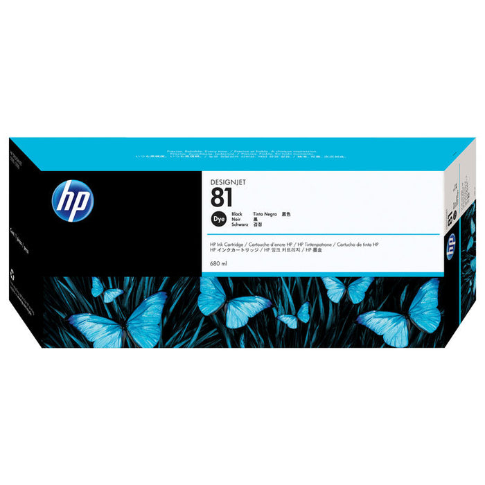 Tinta Original Hp 81 680 Ml Negro Original  Para Designjet 5000, 5000ps, 5000ps Uv, 5000uv, 5500, 5500mfp, 5500ps
