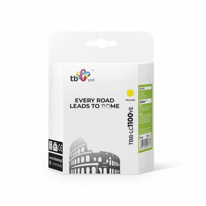Tinta Para Brother Lc980/1100 Tbb-Lc1100ye Ye 100 Nuevo