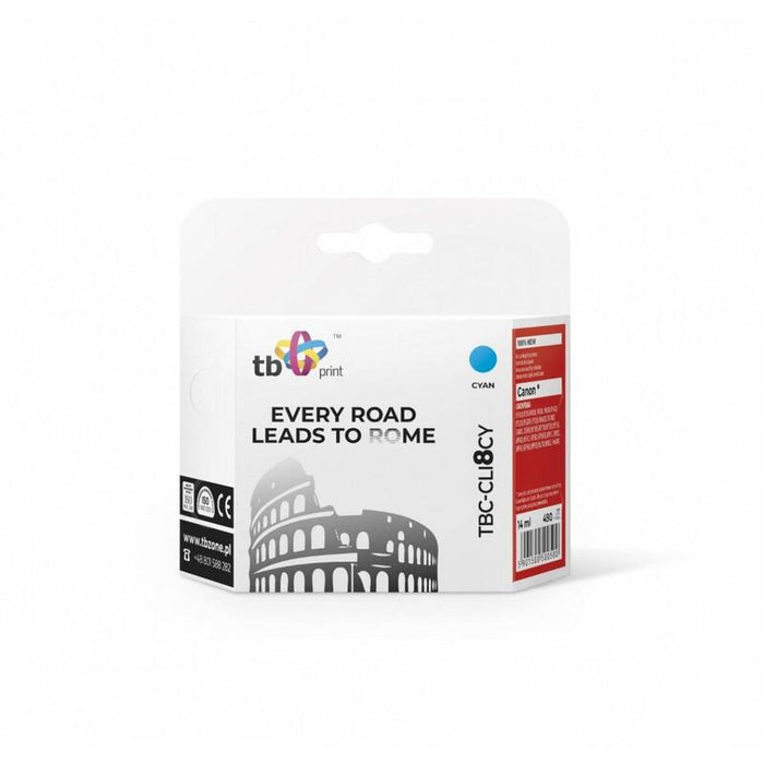 Tinta Para Canon Cli8cy Tbc-Cli8cy Cy 100 Nuevo