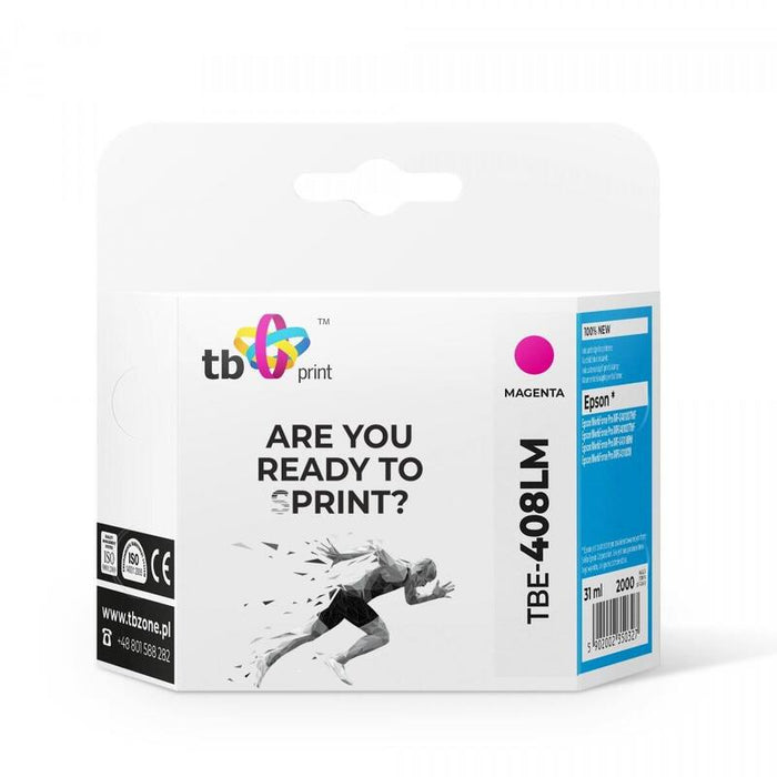 Tinta Para Epson T09k3 Tbe-408lm 100 Nuevo Magenta