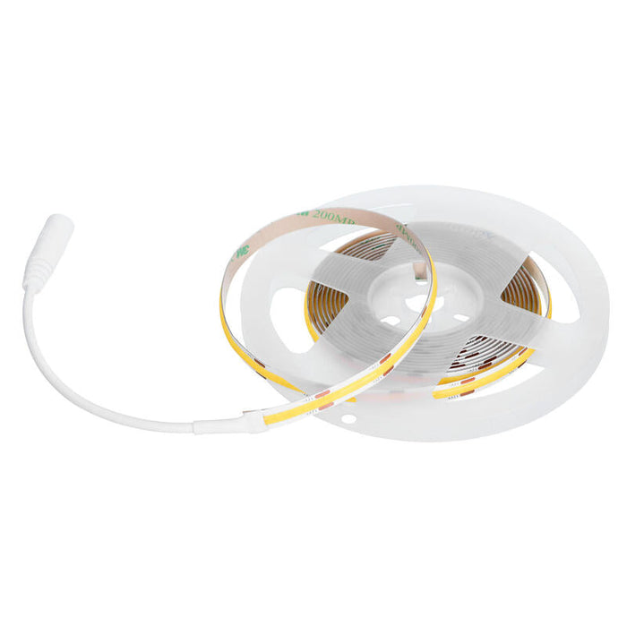 Tira Led Cob 3m Con Alimentador Color Frio Ip20