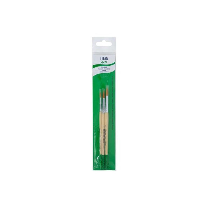 Titan Arts Set De Pinceles 258/4-6-8 Blíster 3 Ud