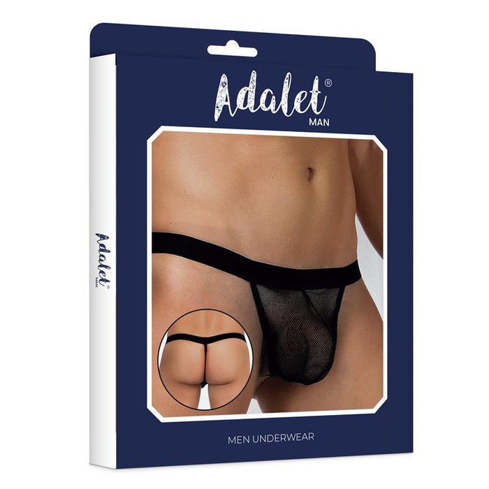 Titan Tanga De Rejilla Talla Única Negro