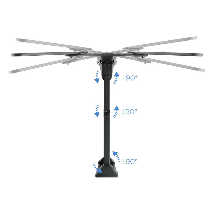 Tooq Soporte De Pared Con Brazo Articulado Para Tv De 23"-55" - Giratorio E Inclinable - Gestion De Cables - Peso Max
