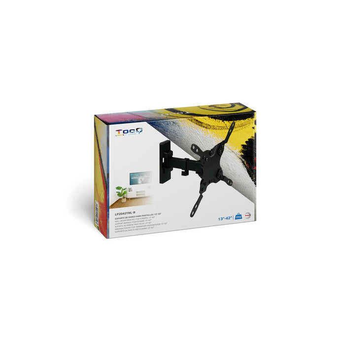 Tooq Soporte De Pared Con Brazo Para Tv De 13"-42" - Giratorio E Inclinable - Gestion De Cables - Peso Max 20kg - Vesa