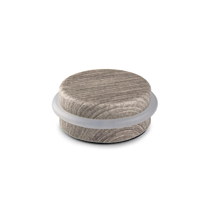 Tope De Puerta Adhesivo Plastico-Metal Decorado Olivo Mediterraneo Ø4,6x1,8cm Inofix