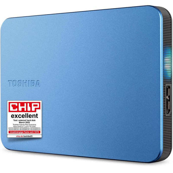 Toshiba Hdd 4tb Extern 2 5'' Blue 6 4cm 2 5'' Usb3.2 Gen1 Canvio Flex