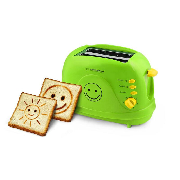 Tostadora Esperanza Ekt003 750 W Verde