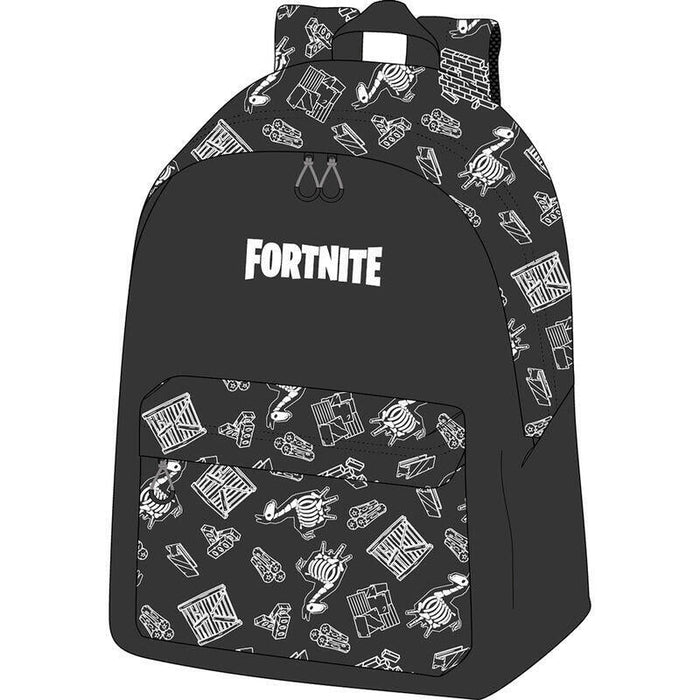 Toybags Mochila Fortnite Dark Black Diseño Americano - 2 Bolsillos