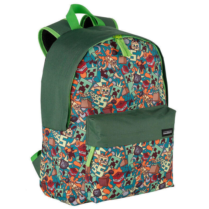 Toybags Mochila Minecraft Crazy Diseño Americano Adaptable A Carro - 2 Bolsillos