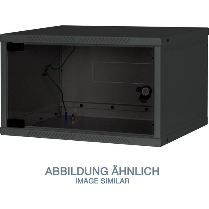 Triton 19 Wandgehäuse,12he, 1-Teilig, T400, Negro, Zerlegt, Flat Pack,