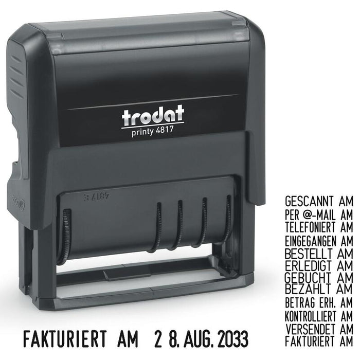 Trodat Wortdrehstempel Printy De M. Datum 4817p4