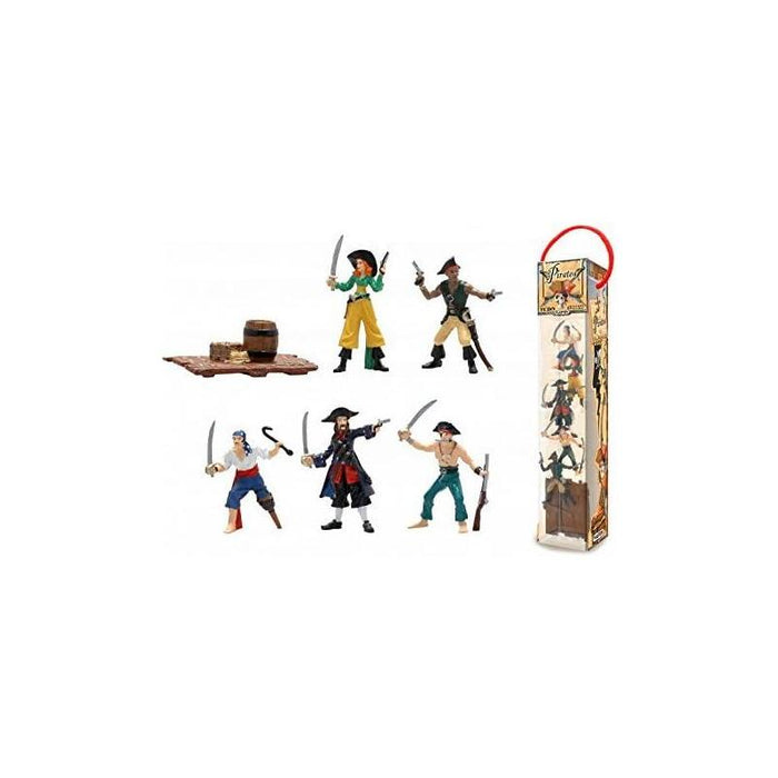 Tubo De Piratas - Surtido De 6 Figuras