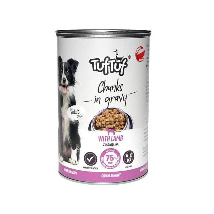 Tuf Tuf Kawalki Miesne Z Jagniecina Para Perro Puszka 415g