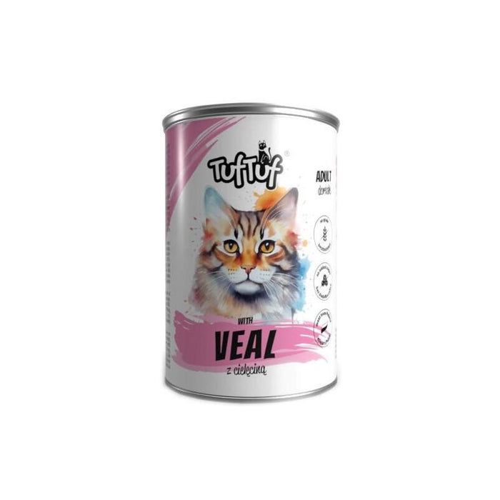 Tuf Tuf Lata De Carne Picada De Ternera Para Gato 400g