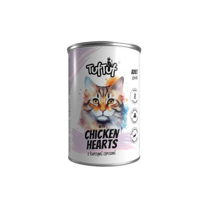 Tuf Tuf Meatloaf With Chicken Hearts - Comida Húmeda Para Gatos - 400g