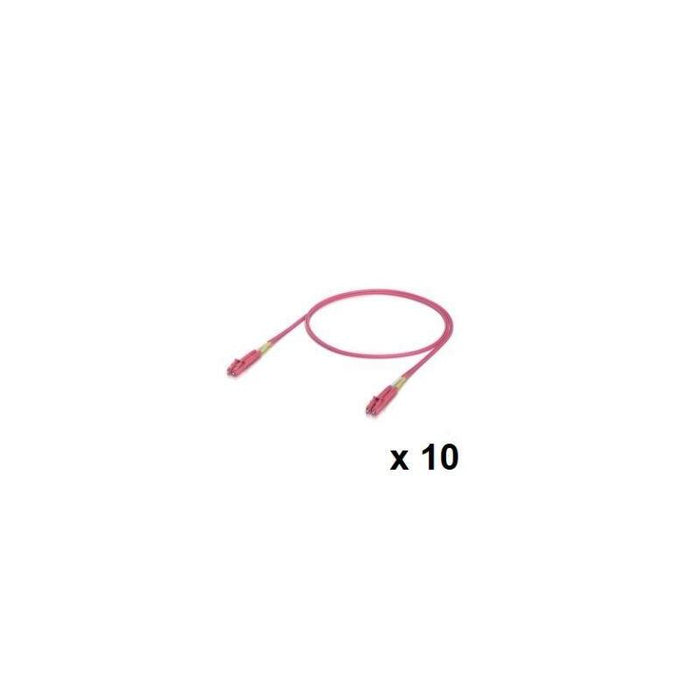 Ubiquiti Uacc-Ofc-M2-Lulu-3m-10 Pack 10 Uds Cable De Conexi&Oacute N De Fibra Multimodo Om4 De 3  Metros Para Interior Con Conectores D&Uacute Plex Lc Upc