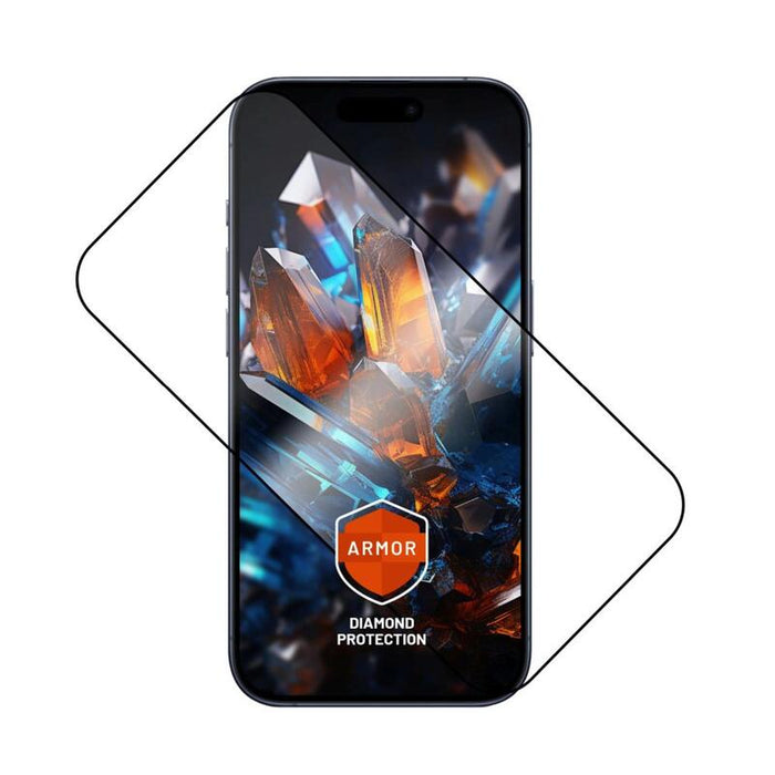 Ultra Durable Tempered Glass Fixed Armor With Anti-Dust Applicator And Ar Layer For Apple Iphone 17 Pro, Black