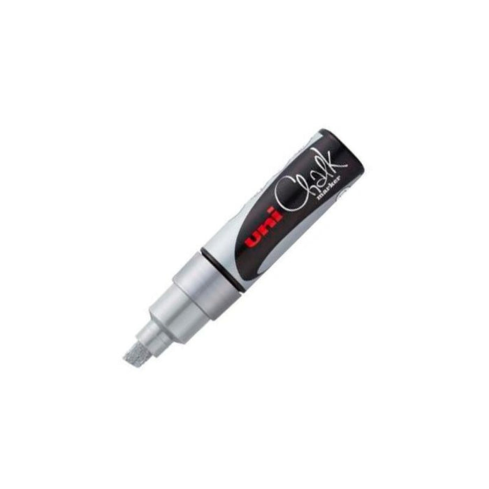 Uniball Marcador De Tiza Liquida Pwe-8k Plata -6u-