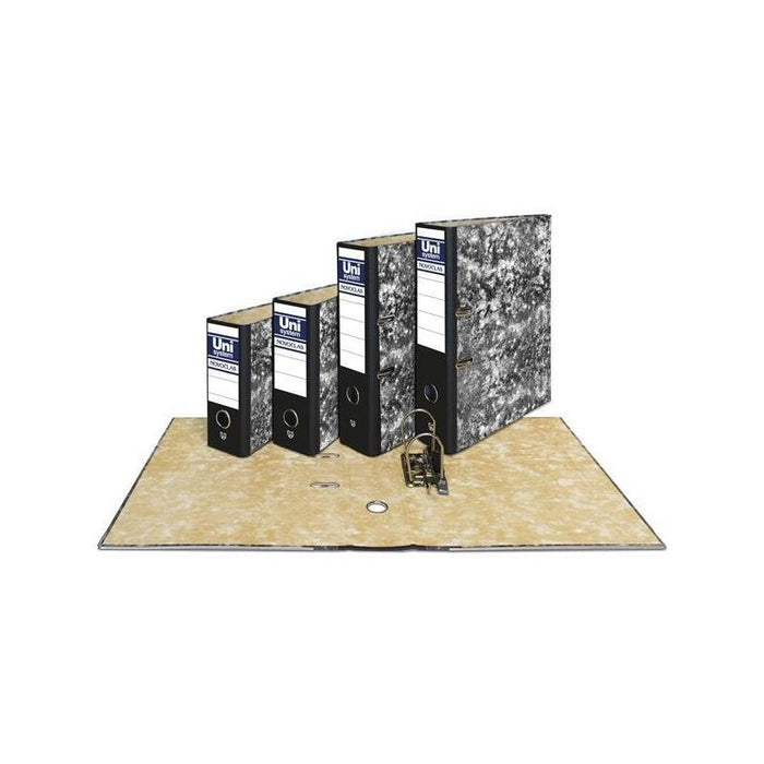 Unisystem Novoclas Archivador Palanca 65mm A4 Rado Cartón Forrado Negro