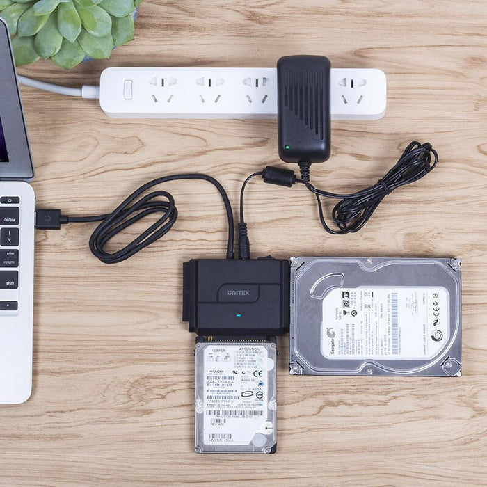 Unitek Convertidor Usb 3.0 A Ide+Sata Ii On/Off Switch, Y-3324