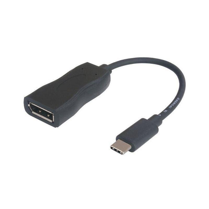 Usb3.1 C-Dp. M/F. Black. 15cm