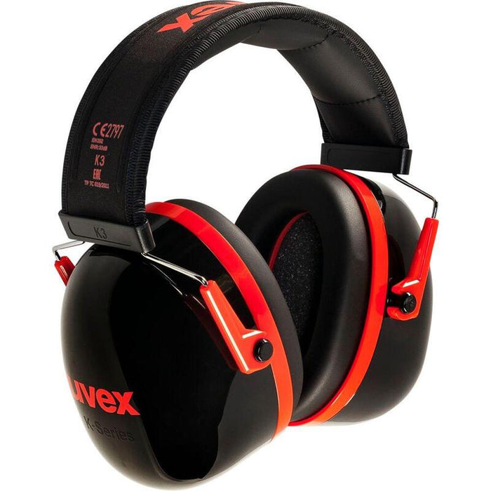 Uvex Capsule Ear Prot. K3 Black/Red