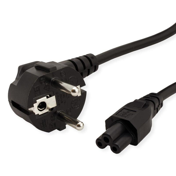 Value Cable De Alimentación, 3pol. Notebook-Conector Hembra, Negro, 3 M