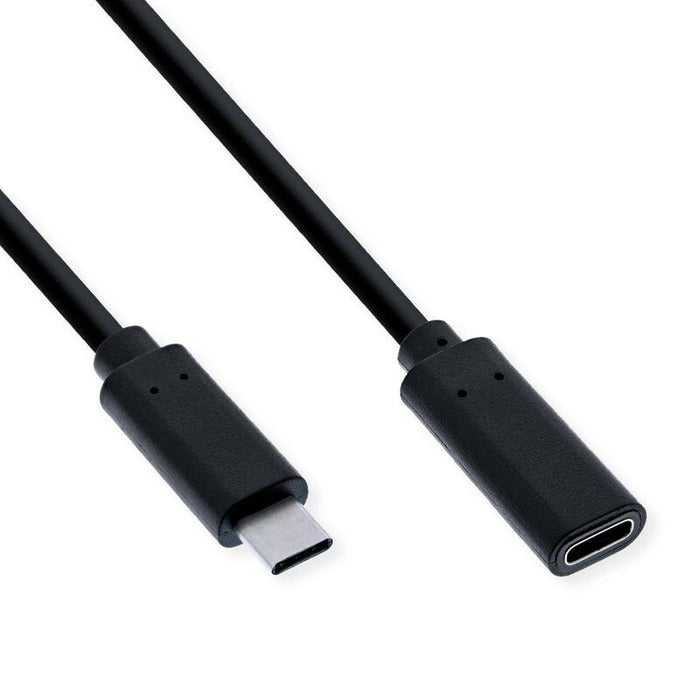Value Video Alargador Cable (Dp Alt Mode) Usb Tipo C-C, M H, Negro, 1,5 M
