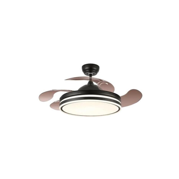 Ventilador Calima 3s Techo 900 Mm Mando A Distancia 6 Velocidades Motor Dc Luz Led Integrada Acabado En Negro