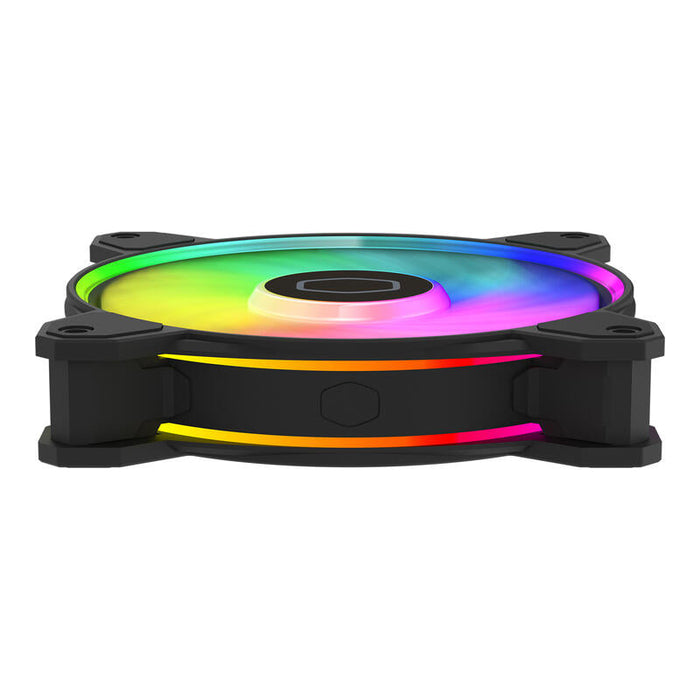 Ventilador  Cooler Master Masterfan Mf120 Halo2, De Caja Negro, Ventilador Único, Sin Controlador Rgb Mfl-B2dn-21np2-R2