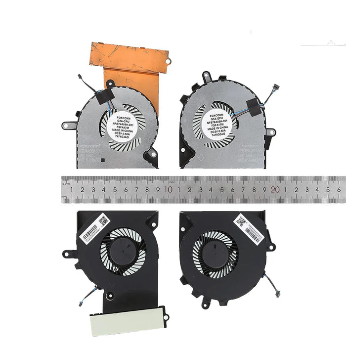 Ventilador Cpu + Gpu Para Portátil Hp Omen 15-Ce 15-Ce000 15-Ce010Ca 15-Ce020Ca 15-Ce030Ca 15-Ce051Nr 17-An