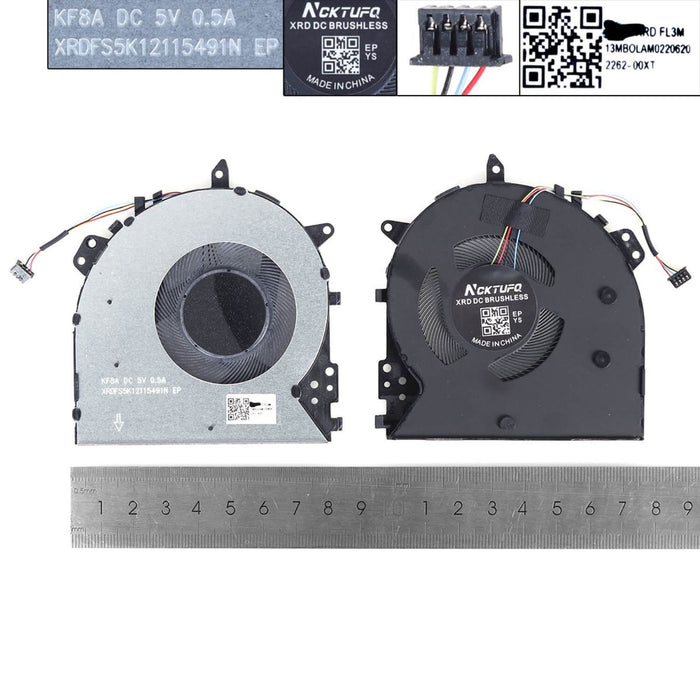 Ventilador Cpu Para Portátil Asus Y5100U X512U A512U F512U F512D V5000F R564D
