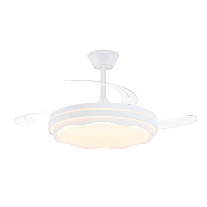 Ventilador De Techo Led Cct, 3 Aspas Retráctiles 60 W, 6600 Im, Blanco, Aspas Ø106 Cm, Plafón Ø15 Cm, Altura 30,5 - 40,5 Cm