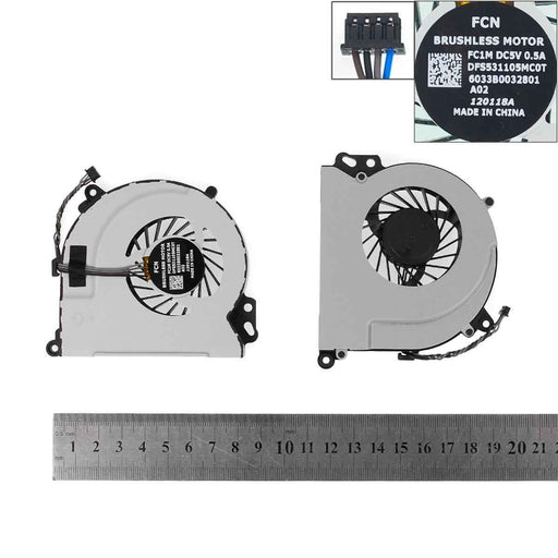 Ventilador Cpu Para Portátil Hp Envy 15 Envy 17 Dfs531105Mc0T