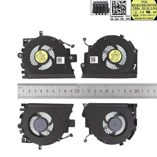 Ventilador Cpu Para Portátil Hp Zbook 15 G3 Cpu Dc28000Gvf0-Fcc2 848251-001 Dfs2000054Rp0T