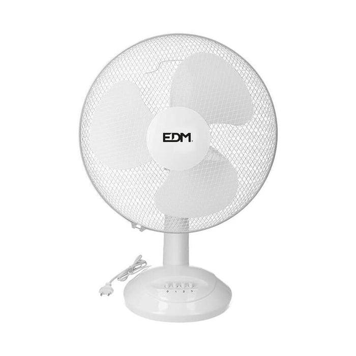 Ventilador  Pack De 2 Unidades De Sobremesa. Color Blanco. Potencia: 35w Aspas: Ø30x48cm Edm