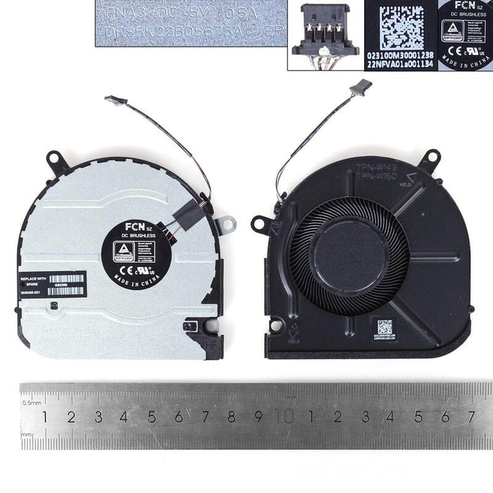 Ventilador Para Computadora Portátil Gris Hp 15m Eu 15m Es 15t Es 15z Eu 15 Eu Es W149 W150big,Org Dfs5k22b05673a M45465  001