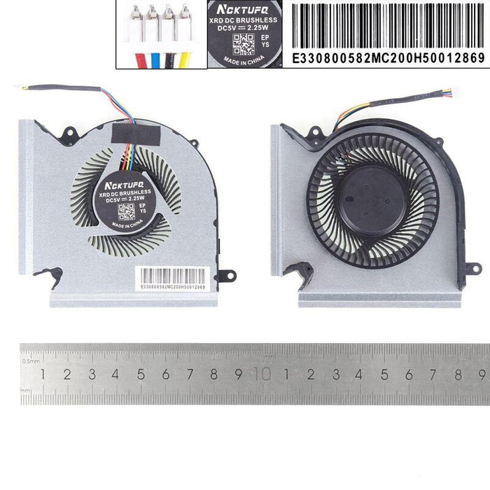 Ventilador Para Computadora Portátil Msi Ge66 Gp66 Gl66 Ms 1541 1542 N453 N454l+R Copia Alta