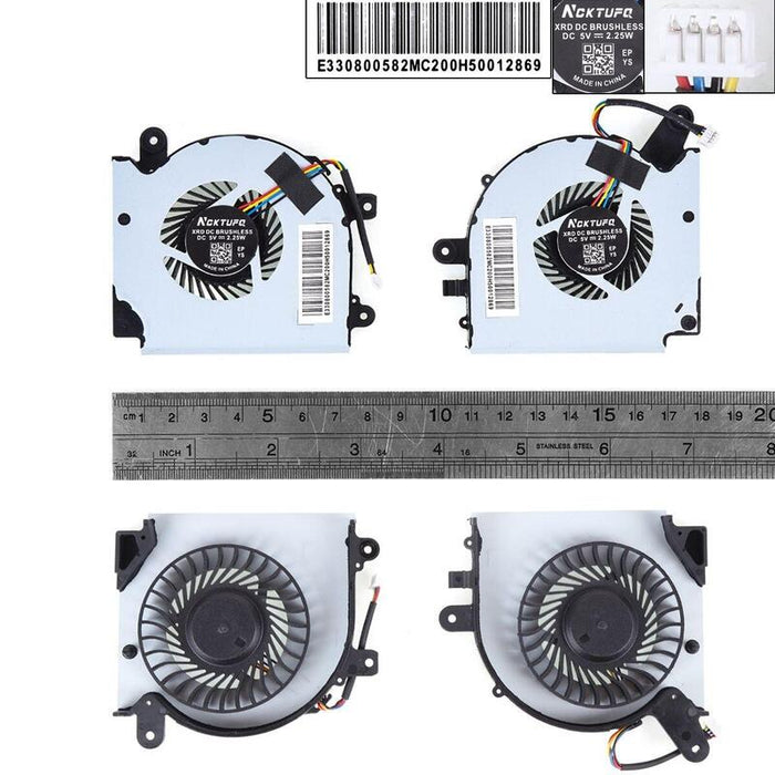 Ventilador Para Computadora Portátil Msi Gf75 Ms 17f1 17f2 17f4 17f5 N415 N416 L+R, Copia Alta