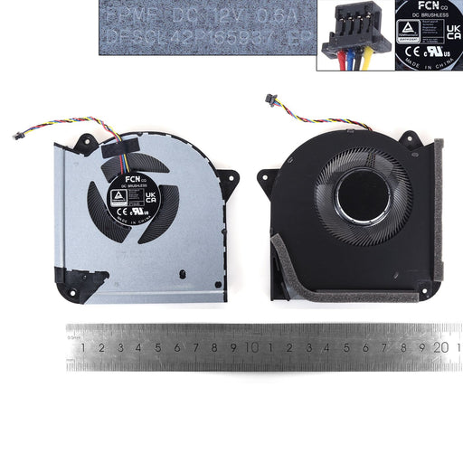 Ventilador Para Portátil Asus G733Cw Cx G733C Rog 6 Plus
