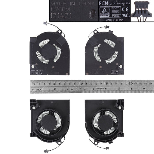 Ventiladores Para Portátil Dell G15 5520 Gtx3070 Gtx3070