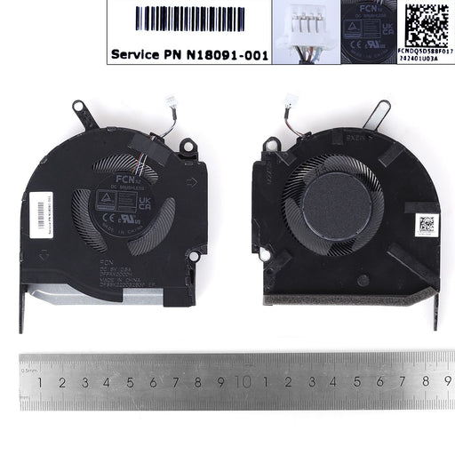 Ventilador Gpu Para Portátil Hp Omen 16-K 16-N Tpn-Q280 Tpn-Q280