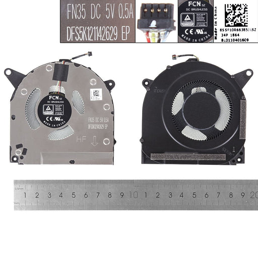 Ventilador Cpu Para Portátil Lenovo R9000X Y9000X 2021 5V